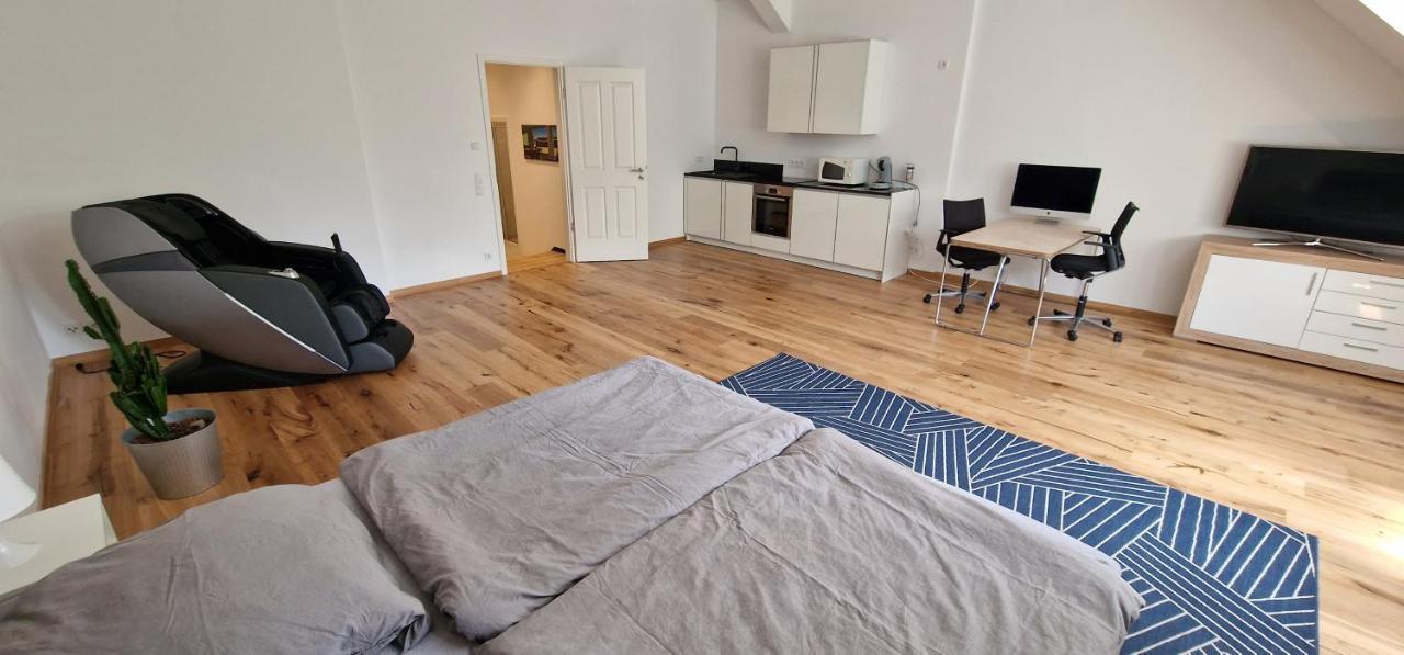 Apartment Mit Parkblick & Massagestuhl Leipzig Exterior foto